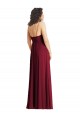 Smoke Green Trumpet V-Neck Long Formal Dress